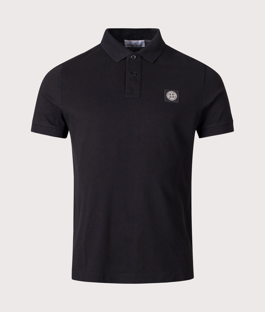 Stone Island Mens Slim Fit Compass Patch Polo Shirt